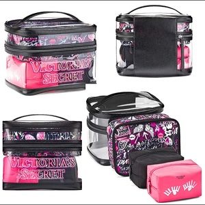 Victoria’s Secret PINK 4 PC Graffiti Acc RARE Case